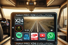 NEW NAVI PRO X-24 EVOLUTION 7 PULGADAS CAMPER -TRUCK  CON TRAFICO A TIEMPO REAL CAR PLAY ANDROID AUTO