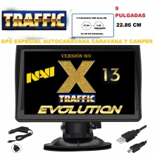 NEW NAVI PRO X13 CAMPER 9 PULGADAS EVOLTUTION TRAFFIC NOVEDAD GPS PARA AUROCARAVANA, CARAVANA,COCHE ,TAXI   ,BUS O CAMION