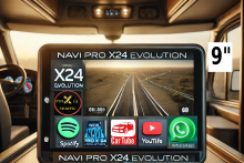 NEW NAVI PRO X-24 EVOLUTION CAMPER -TRUCK 9  PULGADAS CON TRAFICO A TIEMPO REAL CAR PLAY ANDROID AUTO