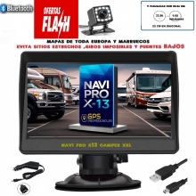 NAVI PRO X-13 CAMPER XXL BLUETOOTH TAMAO 9 PULGADAS CON CAMARA Y CABLE DE 11 METROS O INHALAMBRICA A ELEGIR