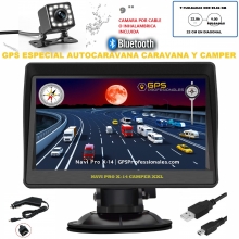 NEW NAVI PRO X-14 CAMPER XXL BLUETOOTH CON CAMARA TRASERA Y CABLE DE 11 METROS O INALAMBRICA A ELEGIR , TAMAO 9 PULGADAS